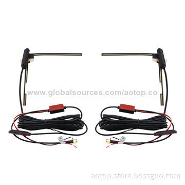 2014 High-quality Car Active Antennas for Digital TV Boxes with VHF/UHF, Brass Connector for Cars